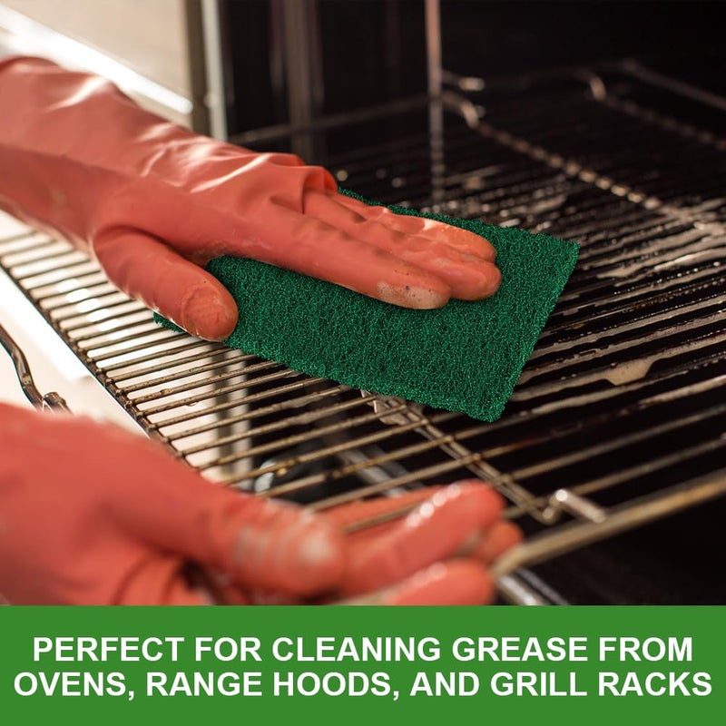 AIDEA Heavy Duty Scouring Pads  Dish Scrubber Pads for Household and Kitchen  Multipurpose Scour Pads for Cleaning  24 Pack  5.5in*3.5in - Image 3